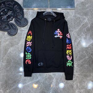 Chrome hearts hoodie multicolored cross   black